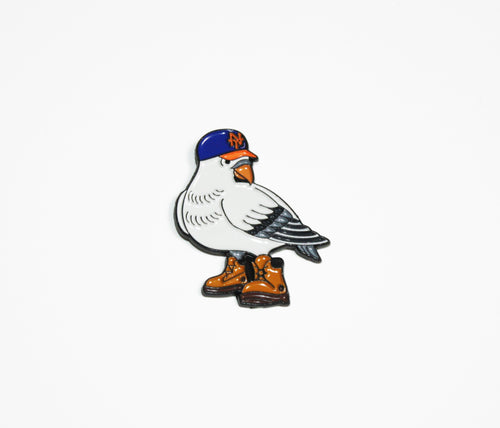 NYC Mets Pigeon Enamel Pin
